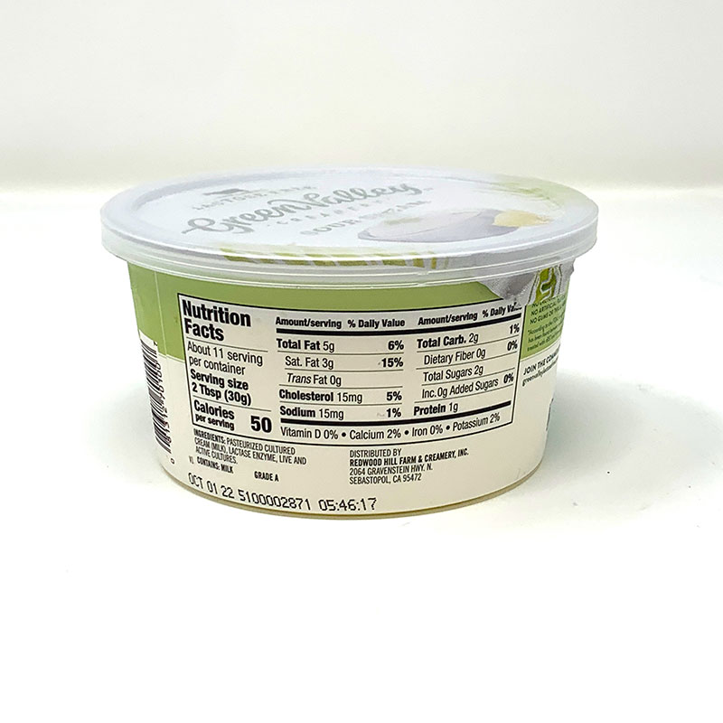 Green Valley Sour Cream, Lactose Free, Organic 12 oz